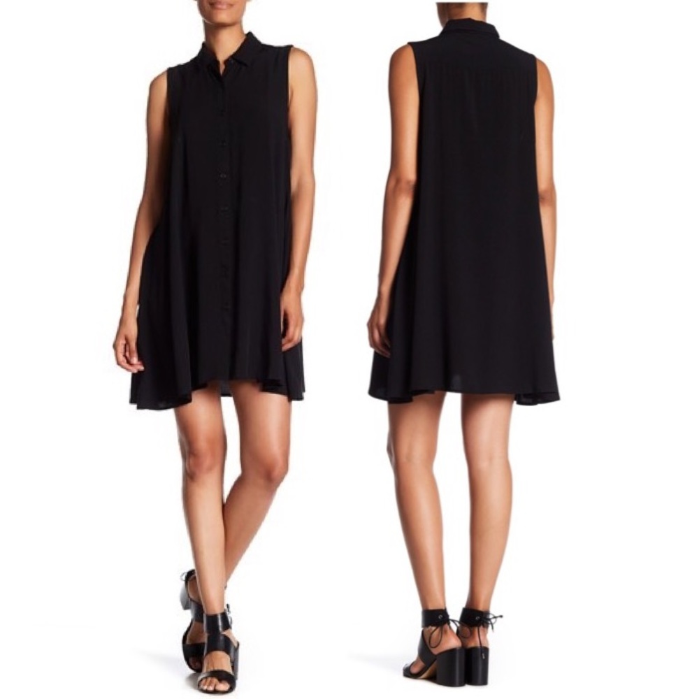 Catherine Malandrino Collared Buttoned
Sleeveless Dress